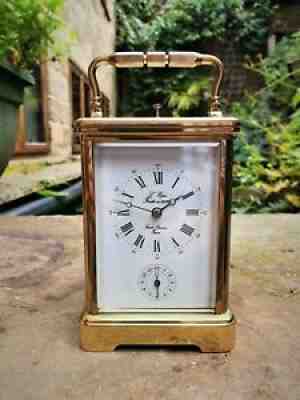 A SUPERB QUALITY CARRIAGE CLOCK REPEATER BY L'EPEE EXCELLENT COND - SERVICED