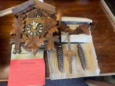 Never Used German Black Forest Cuckoo Clock - Romance Edelweiss