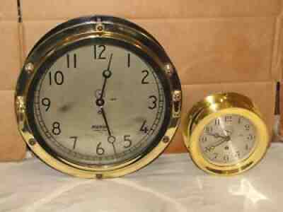 CHELSEA VINTAGE PILOT HOUSE CLOCK~12" DIAL 1961 MERCHANT MARINE~RESTORED
