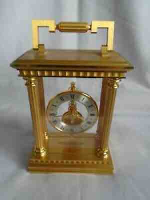 JAEGER LECOULTRE PARTHENON CLOCK 570.180 WITH BAGUETTE SKELETON MOVEMENT