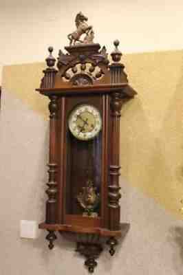 Musicbox Melody Junghans germany wall clock 1900
