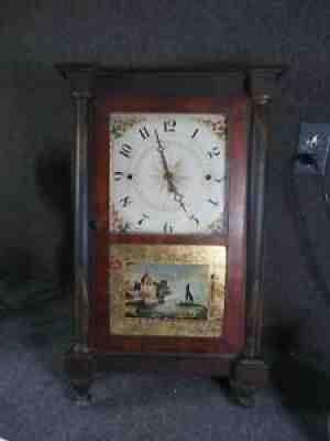 Norris North Antique Clock 1827 Torrington style movement