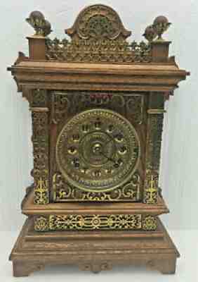 Rare Antique 1894 Ansonia "Cabinet F" Mantel Clock Great Condition