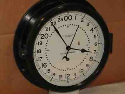 CHELSEA U.S.AIR FORCE CLOCK~8 1/2" DIAL~MISSILE SILO?~1963~24 HR DIAL