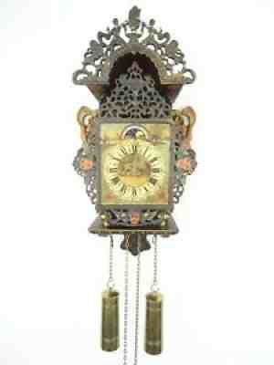 Dutch Friesian Mermaid Wall Clock Vintage Antique 8 day (Zaanse Junghans era)