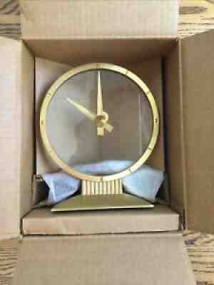 NOS Vintage Jefferson Golden Hour Mystery Electric Clock - NIB Mid Century MCM