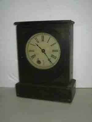 Rare Antique Chauncey Jerome Upside-Down Parlor Clock Conn. Brass Spring Working