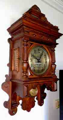 Rare Antique German Free Swinger Vienna Wall Clock- LFS FURTWÃ?NGLER