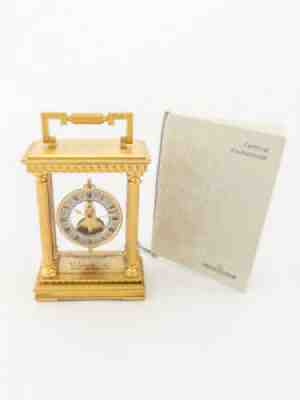 Super rare Jaeger LeCoultre 8 days inline movement table desk clock 70's