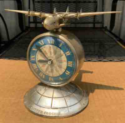 Antique Clock A.C. Rehberger Clipper Clock Sessions Pan American Airplane 1935