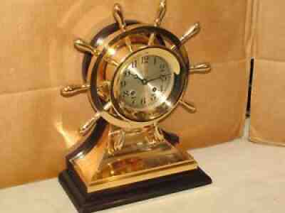 CHELSEA ANTIQUE SHIPS BELL CLOCK~4 1/2" MARINER MODEL 1923 RESTORED
