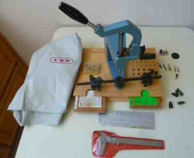 KWM Clock Makers Bushing Repair Tool Machine With Accessories, Cover + More EUC