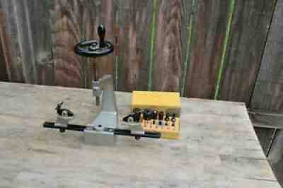 vintage bergeon 6200 clock makers/repair persons bushing machine + tooling