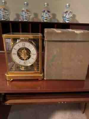 LeCoultre Atmos Heritage Perpetual Motion Clock 15 Jewel. Works Perfectly RARE 