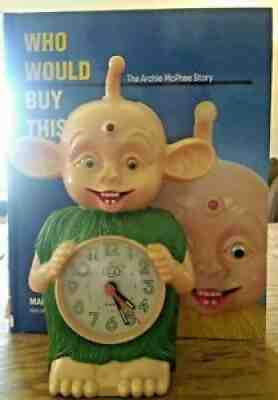 ! Bibo Alarm Clock Archie McPhee 1997 Talking God Monster Odd Strange Weird Rare