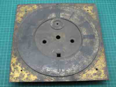 Esaye Fleureau London 1700-1730 Antique Brass Longcase Clock Dial