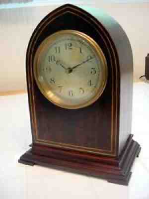 Early WARREN CLOCK Co 1920 Gothic Mantel Telechron # 501 Auxiliary Type A RARE