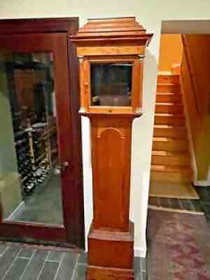 Antique English Pine Grandfather Tall case Clock case -ca. 1760-80