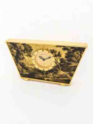 Super rare Jaeger Le Coultre table clock with 8 days movement 60's