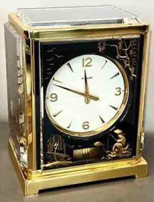 JAEGER LeCOULTRE ATMOS "MARINA" CHINOISE MANTLE CLOCK ~ 526-5 CAL. ~ RUNNING