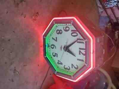 The electric neon clock hexagonÂ 