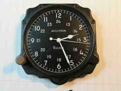 Bulova Accutron 214 Cockpit Panel Desk Mantel Clock Restored RARE!
