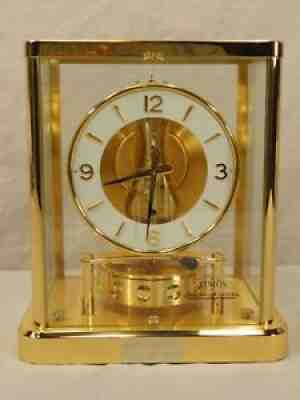 1990's JAEGER LE COULTRE ATMOS 540 CLOCK NOT RUNNING BUT NICE SHAPE BRASS VTG