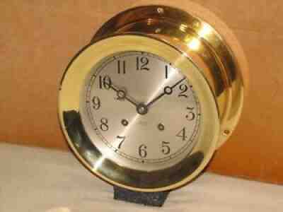 CHELSEA VINTAGE SHIPS BELL CLOCK 6 DIAL 1955 RESTORED
