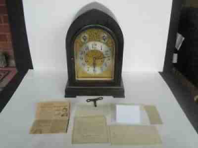 Antique Seth Thomas Chime Beehive Model 72 Fancy Dial Cabinet Clock (Works)