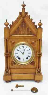 RARE Antique 1883 SETH THOMAS "Minster" City Series 15 Day MANTLE CLOCK -RUNS-