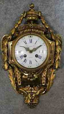 LOUIS XV1 RAINGO FRERES FRENCH ANTIQUE ORMOLU CARTEL CLOCK FOR A NHS NURSES FUND