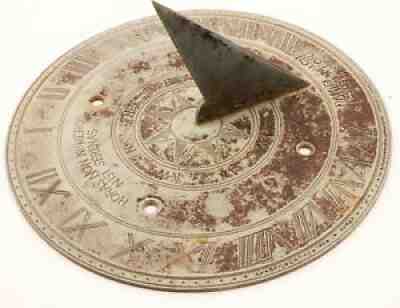 AMERICAN BRONZE SUNDIAL SIGNED DANIEL BALCH, NEWBURYPORT MASS