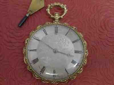 VACHERON A' GENEVE EARLY VACHERON & CONSTANTIN 18K POCKET WATCH LOW SERIAL #'S