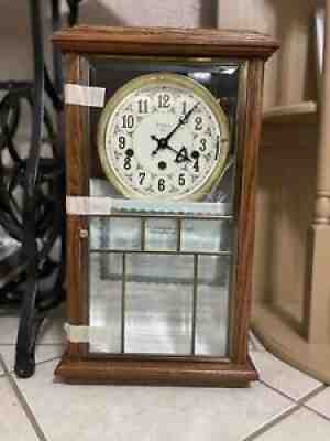 Ansonia Gold Medallion Triple Chime Wall Clock With Boiler,warranty Extras