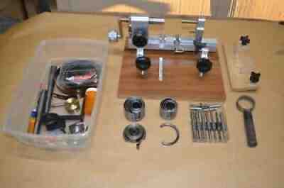 Ollie Baker Mainspring Winder w/ Sleeves, Let Down Chucks & Various Accessories