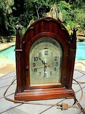 Vintage Telechron Revere Gothic Electric Clock Westminster Chime