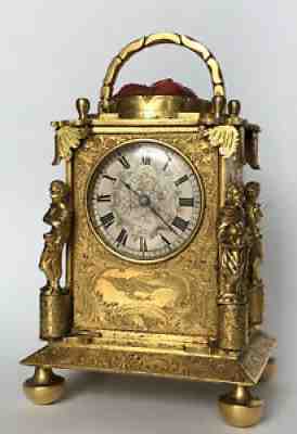 Antiqueï¿¼ Miniature English Carriage Clock With Duplex Escapement London Made