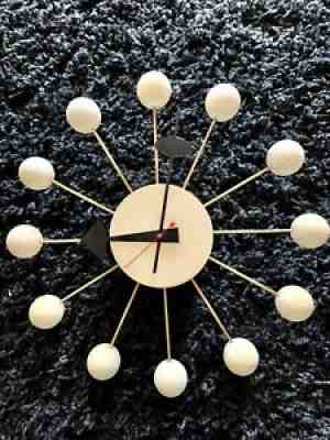 Vintage George Nelson For Howard Miller Ball Spoke Clock