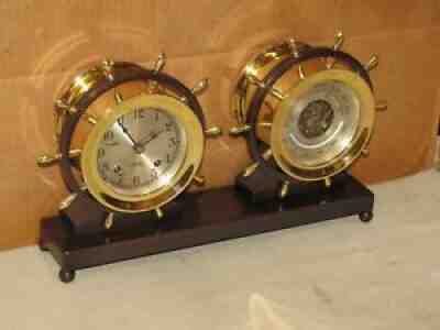 CHELSEA VINTAGE SHIPS BELL CLOCK BAROMETER CLAREMONT MODEL~1967~MINT