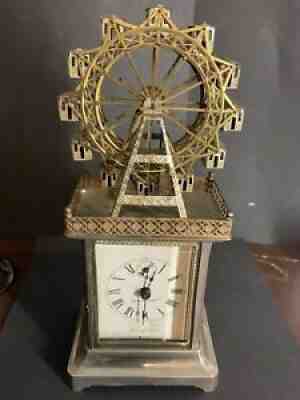 Antique Hamburg American Ferris Wheel Clock Circa 1900