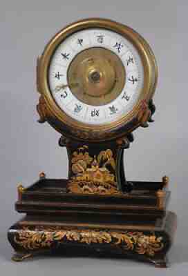 Qianlong Period Chinese Time and Alarm Drum Clock.
