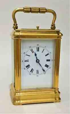 A miniature repeating carriage clock by Drocourt in a real gorge case.