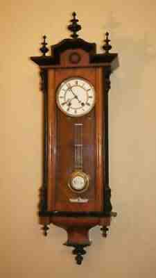 Maybe itâ??s Lenzkirch or Carl Werner 1857-1861 Original Antique German Wall Clock