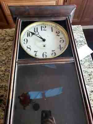 William H Gilbert Wall Clock-School House Type