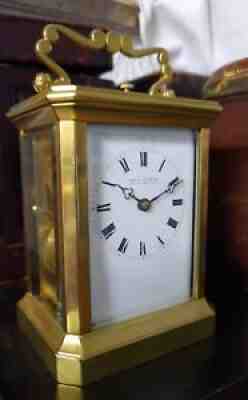 antik French carriage clock repeater Paul GARNIER two-plane escapement reiseuhr