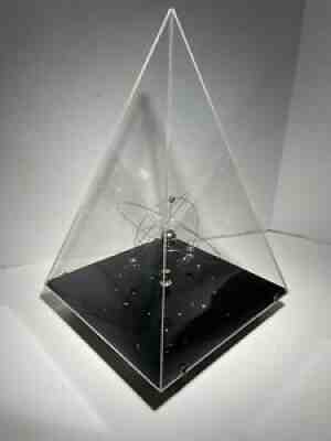 Extremely Rare Vintage 12â? Tall/8â? Wide Pyramid Orbit Table Top Clock Jeco?