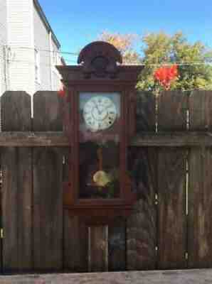 Antique Seth Thomas Panama model Walnut Wall Clock