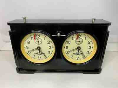 Black Bakelite JANTAR USSR vintage Chess Tournament Clock