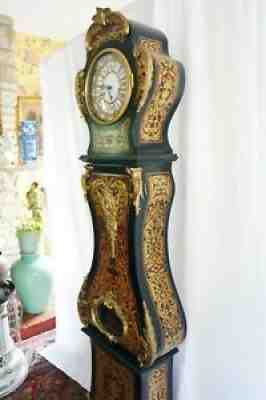 French Boulle Marquetry Longcase. Grandfather Tall Case Clock. Reproduction
