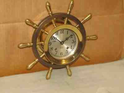 CHELSEA VINTAGE SHIPS BELL CLOCK~4 1/2" PILOT MODEL 1962 RESTORED